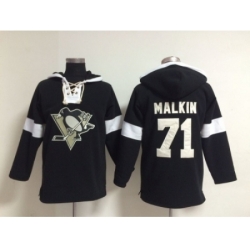 NHL Pittsburgh Penguins #71 Evgeni Malkin black jerseys[pullover hooded sweatshirt]
