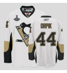 Penguins #44 Orpik White 2017 Stanley Cup Finals Champions Stitched NHL Jersey