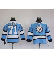Penguins #71 Evgeni Malkin Stitched Blue NHL Jersey