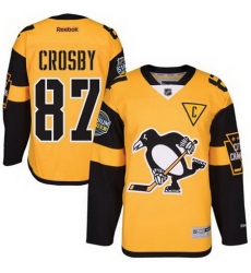 Penguins #87 Sidney Crosby Gold 2017 Stadium Series Stitched NHL Jersey