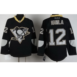 Pittsburgh Penguins 12 Jarome Iginla Black ICE Fashion NHL Jerseys