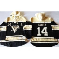 Pittsburgh Penguins #14 Chris Kunitz Black Sawyer Hooded Sweatshirt Stitched NHL Jersey