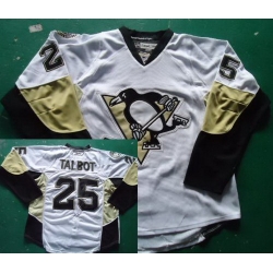 Pittsburgh Penguins 25 Maxime Talbot White NHL Jerseys