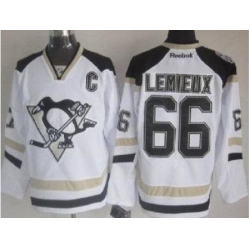 Pittsburgh Penguins #66 Mario Lemieux White 2014 Stadium Series NHL Hockey Jersey