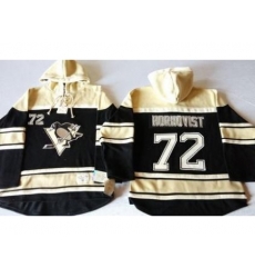 Pittsburgh Penguins #72 Patric Hornqvist Black Sawyer Hooded Sweatshirt Stitched NHL Jersey