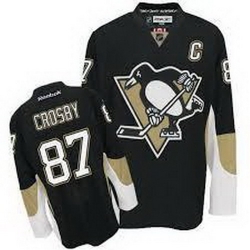 Pittsburgh Penguins 87 Sidney Crosby Black NHL Jerseys