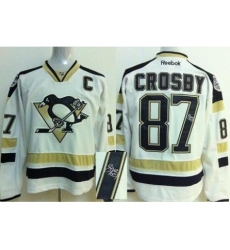 Pittsburgh Penguins 87 Sidney Crosby White 2014 Stadium Series Signed Jerseys