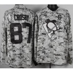Pittsburgh Penguins 87 Sidney Crosby White Camo NHL Jersey