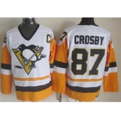 Pittsburgh Penguins 87 Sidney Crosby White NHL Jerseys