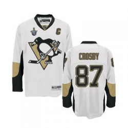 RBK Pittsburgh Penguins SIDNEY CROSBY STANLEY CUP #87 Hockey Jersey white