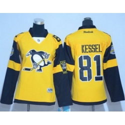Penguins #81 Phil Kessel Gold 2017 Stadium Series Womens Stitched NHL Jersey