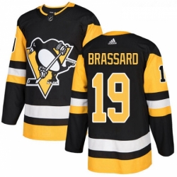 Youth Adidas Pittsburgh Penguins 19 Derick Brassard Authentic Black Home NHL Jersey 