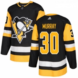 Youth Adidas Pittsburgh Penguins 30 Matt Murray Authentic Black Home NHL Jersey 