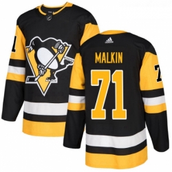 Youth Adidas Pittsburgh Penguins 71 Evgeni Malkin Authentic Black Home NHL Jersey 