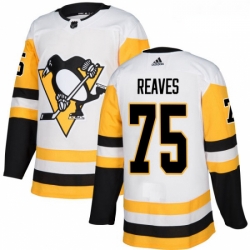Youth Adidas Pittsburgh Penguins 75 Ryan Reaves Authentic White Away NHL Jersey 