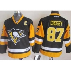 Youth Pittsburgh Penguins #87 Sidney Crosby Black Stitched NHL Jersey II