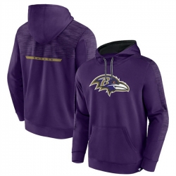Men Baltimore Ravens Purple Defender Evo Pullover Hoodie