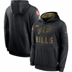 Men Buffalo Bills Nike 2020 Salute to Service Sideline Performance Pullover Hoodie Black
