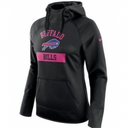 NFL Buffalo Bills Nike Womens Breast Cancer Awareness Circuit Performance Pullover Hoodie Black