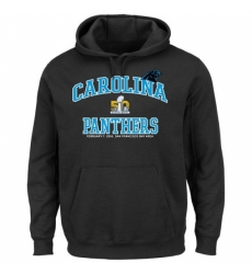 NFL Carolina Panthers Majestic Super Bowl 50 Bound Heart and Soul Going to the Game Pullover Hoodie Black