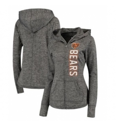 NFL Chicago Bears G III 4Her by Carl Banks Womens Recovery Full Zip Hoodie Heathered Gray