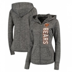 NFL Chicago Bears G III 4Her by Carl Banks Womens Recovery Full Zip Hoodie Heathered Gray