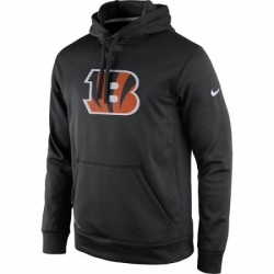 NFL Mens Cincinnati Bengals Nike Black Practice Performance Pullover Hoodie