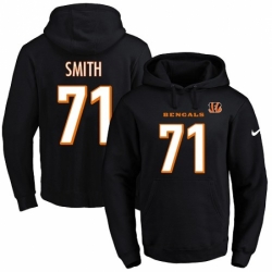 NFL Mens Nike Cincinnati Bengals 71 Andre Smith Black Name Number Pullover Hoodie