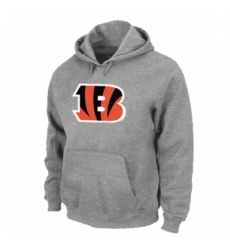 NFL Mens Nike Cincinnati Bengals Logo Pullover Hoodie Grey