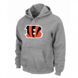 NFL Mens Nike Cincinnati Bengals Logo Pullover Hoodie Grey