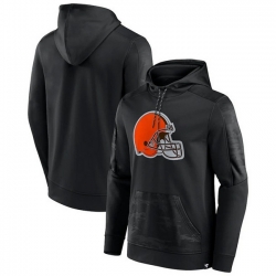Men Cleveland Browns Black On The Ball Pullover Hoodie