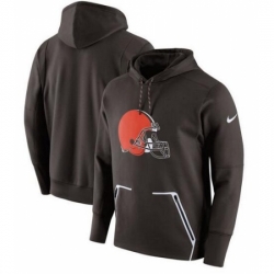 NFL Cleveland Browns Nike Champ Drive Vapor Speed Pullover Hoodie Brown
