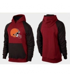 NFL Mens Nike Cleveland Browns Logo Pullover Hoodie RedBrown