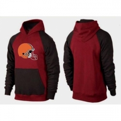 NFL Mens Nike Cleveland Browns Logo Pullover Hoodie RedBrown