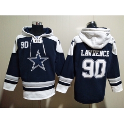 NFL Men Dallas Cowboys 90 Demarcus Lawrence Stitched Hoodie