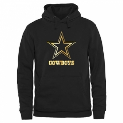 NFL Mens Dallas Cowboys Pro Line Black Gold Collection Pullover Hoodie