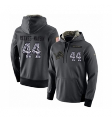 Football Mens Detroit Lions 44 Jalen Reeves Maybin Stitched Black Anthracite Salute to Service Player Performance Hoodie