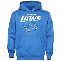 NFL Detroit Lions Critical Victory Pullover Hoodie Light Blue