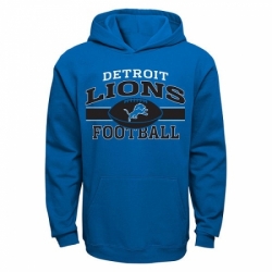 NFL Detroit Lions Long Pass Pullover Hoodie Light Blue