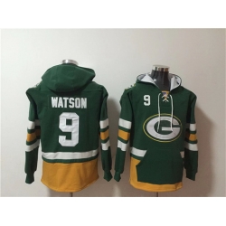 Men Green Bay Packers 9 Christian Watson Green Ageless Must Have Lace Up Pullover Hoodie