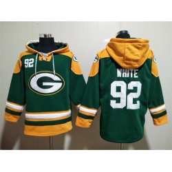 NFL Men Green Bay Packers 92 Reggie White Stitched Hoodie