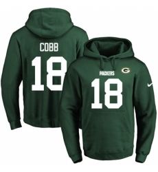 NFL Mens Nike Green Bay Packers 18 Randall Cobb Green Name Number Pullover Hoodie