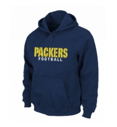 NFL Mens Nike Green Bay Packers Font Pullover Hoodie Blue