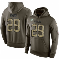 NFL Nike Green Bay Packers 29 Kentrell Brice Green Salute To Service Mens Pullover Hoodie