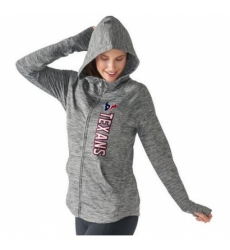 NFL Houston Texans G III 4Her by Carl Banks Womens Recovery Full Zip Hoodie Gray