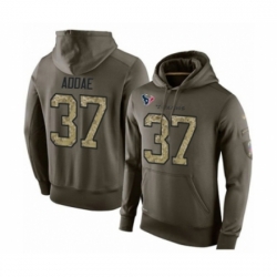 Football Mens Houston Texans 37 Jahleel Addae Green Salute To Service Pullover Hoodie