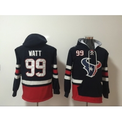 Men Nike Houston Texans J.J. Watt 99 NFL Winter Thick Hoodie