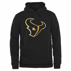 NFL Mens Houston Texans Pro Line Black Gold Collection Pullover Hoodie