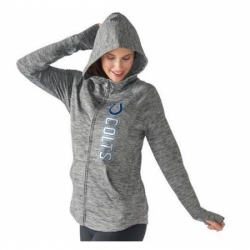 NFL Indianapolis Colts G III 4Her by Carl Banks Womens Recovery Full Zip Hoodie Heathered Gray
