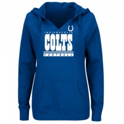 NFL Indianapolis Colts Majestic Womens Self Determination Pullover Hoodie Royal